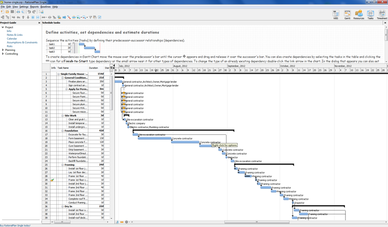 RationalPlan Project Management Software Screenshot